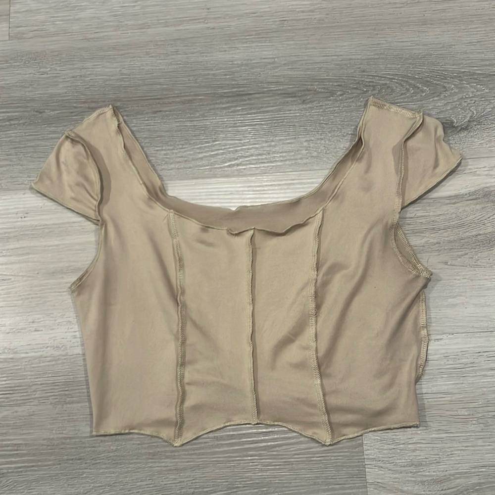 Tan crop top